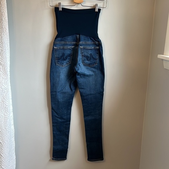 AG Adriano Goldschmied Secret Fit Belly Distressed Skinny Leg Maternity Jeans 26 - Picture 7 of 8